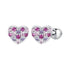925 Sterling Silver Earrings with Pavé Setting CZ in White Gold for Women  DestGlow