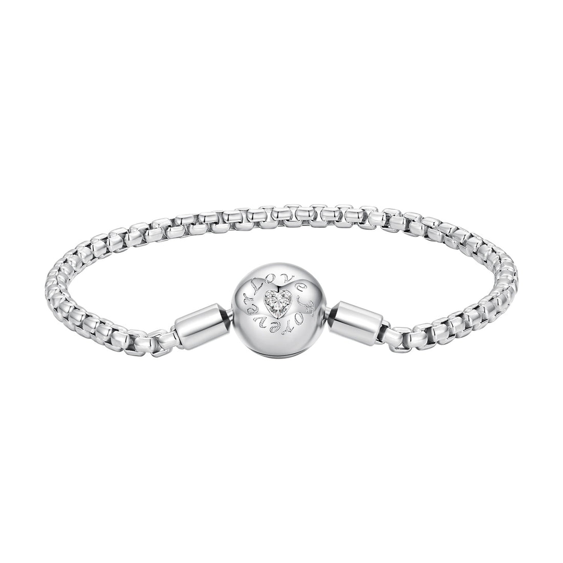 925 Sterling Silver Bracelet 19cm with CZ Stones for Women  DestGlow