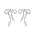 925 Sterling Silver Earrings with White Gold Plating - 1.8x1.3cm for Women  DestGlow