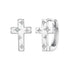 925 Sterling Silver Hoop Earrings with Pavé Setting CZ, 1.3x0.8cm, for Women  DestGlow