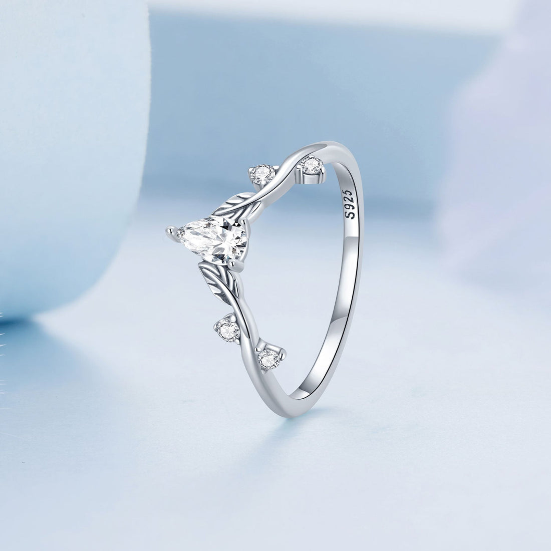 925 Sterling Silver Oxidized Pavé Setting CZ Ring Size 6 for Women  DestGlow