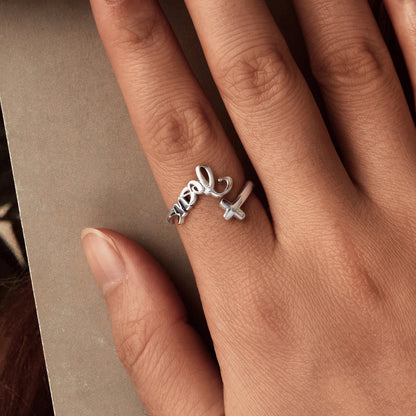 925 Sterling Silver Oxidized Silver Ring for Women  DestGlow