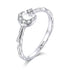 925 Sterling Silver Custom Ring with Pavé Setting CZ by Bids.com