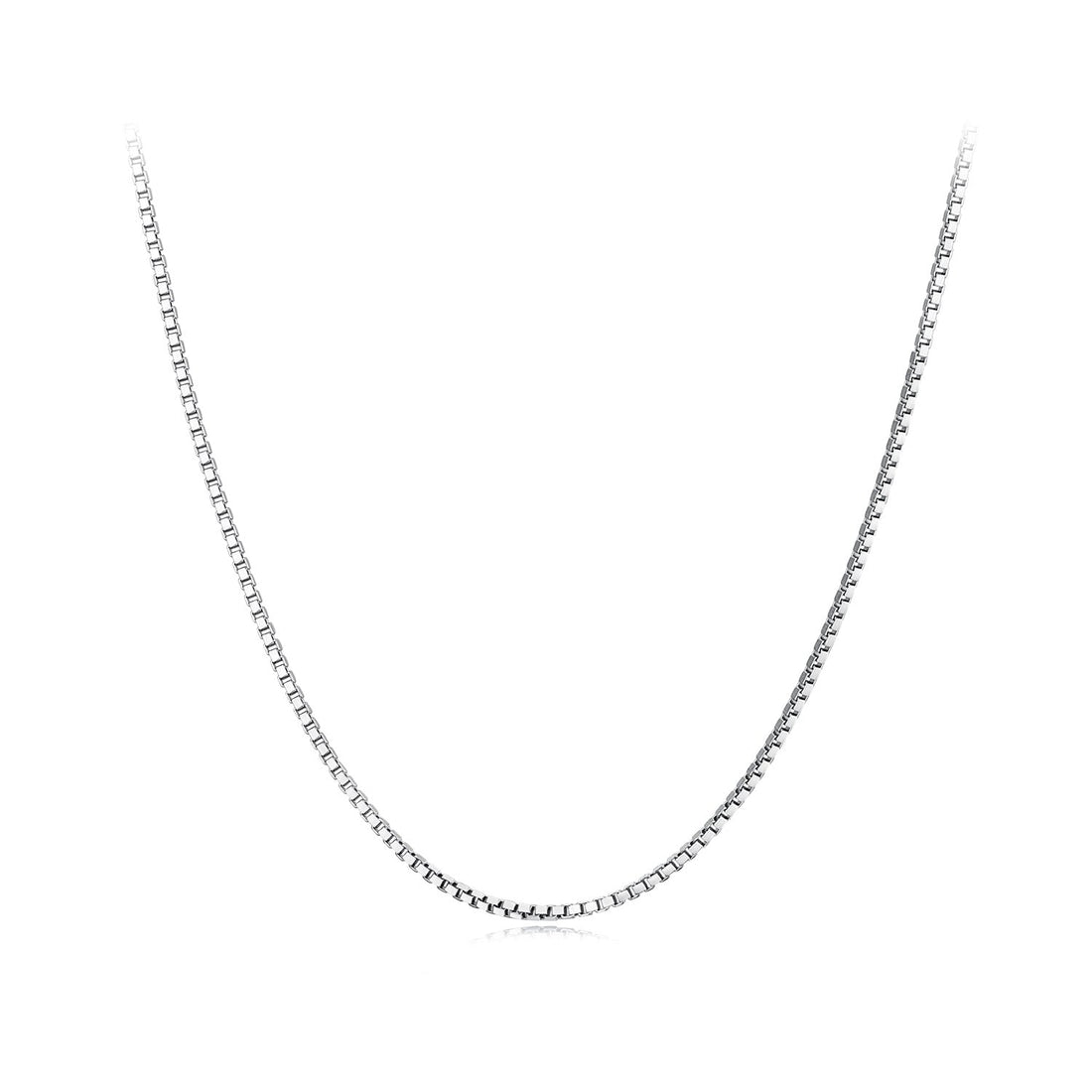 925 Sterling Silver Necklace 400mm with Platinum Plating for Women  DestGlow