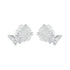 925 Sterling Silver White Gold Plated Resin Earrings 8x10mm for Women  DestGlow