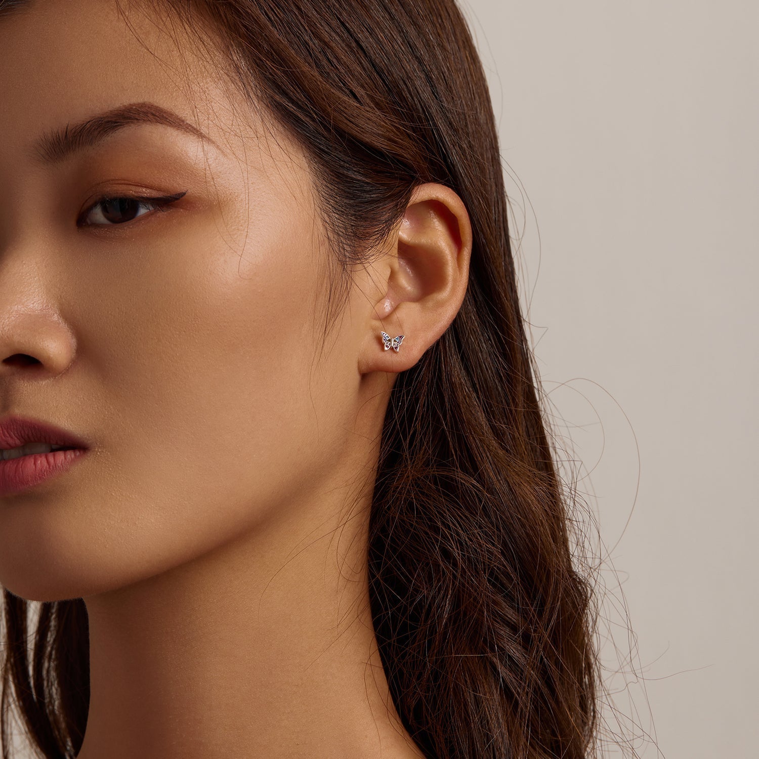 925 Sterling Silver Earrings with Pavé Setting CZ and Oxidized Silver  DestGlow