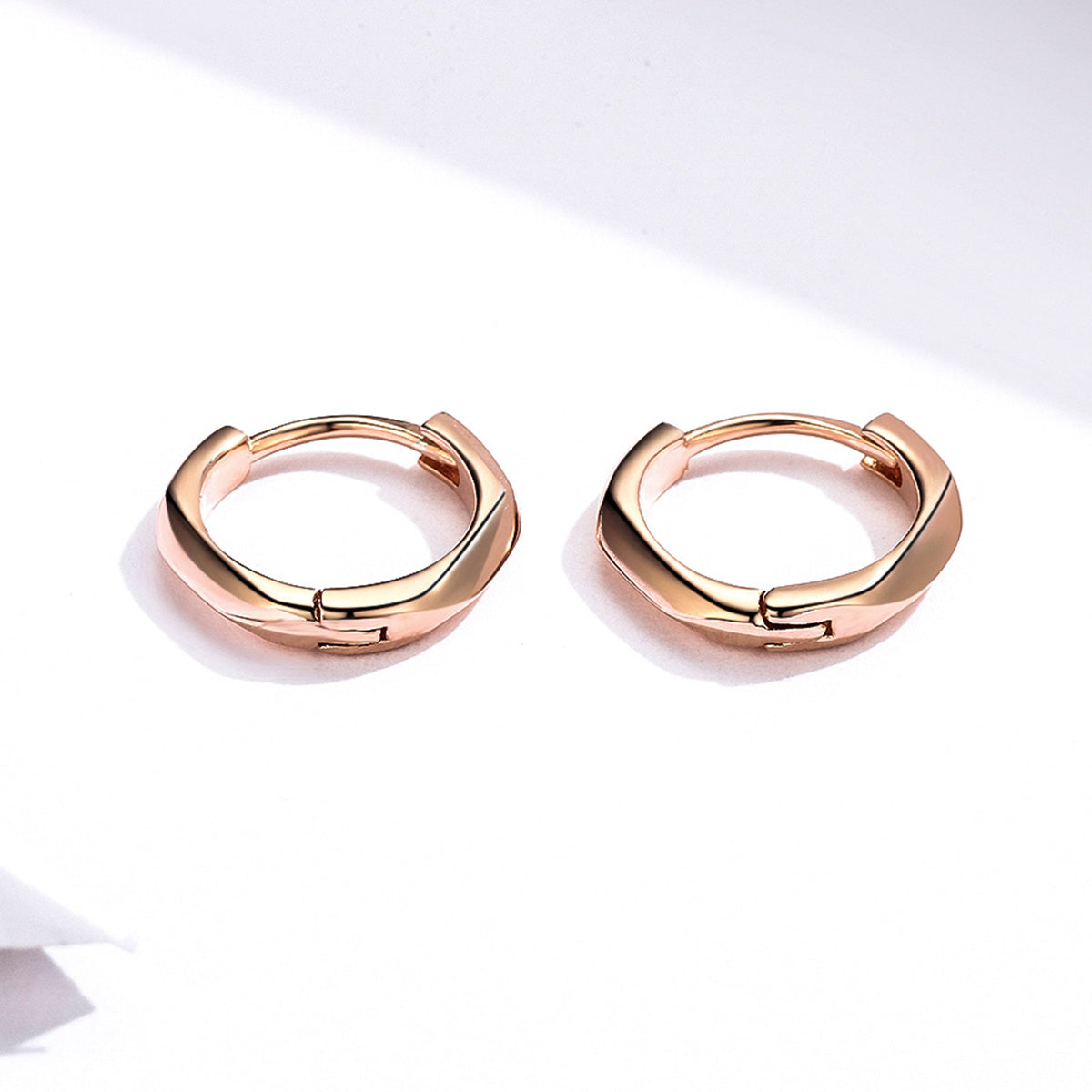 S925 Sterling Silver Plated Rose Gold Earrings  DestGlow