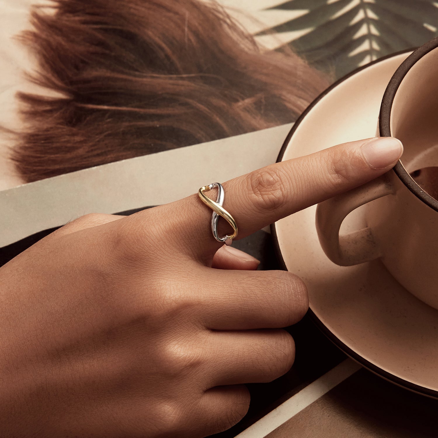 925 Sterling Silver Plated White Gold Ring for Women  DestGlow