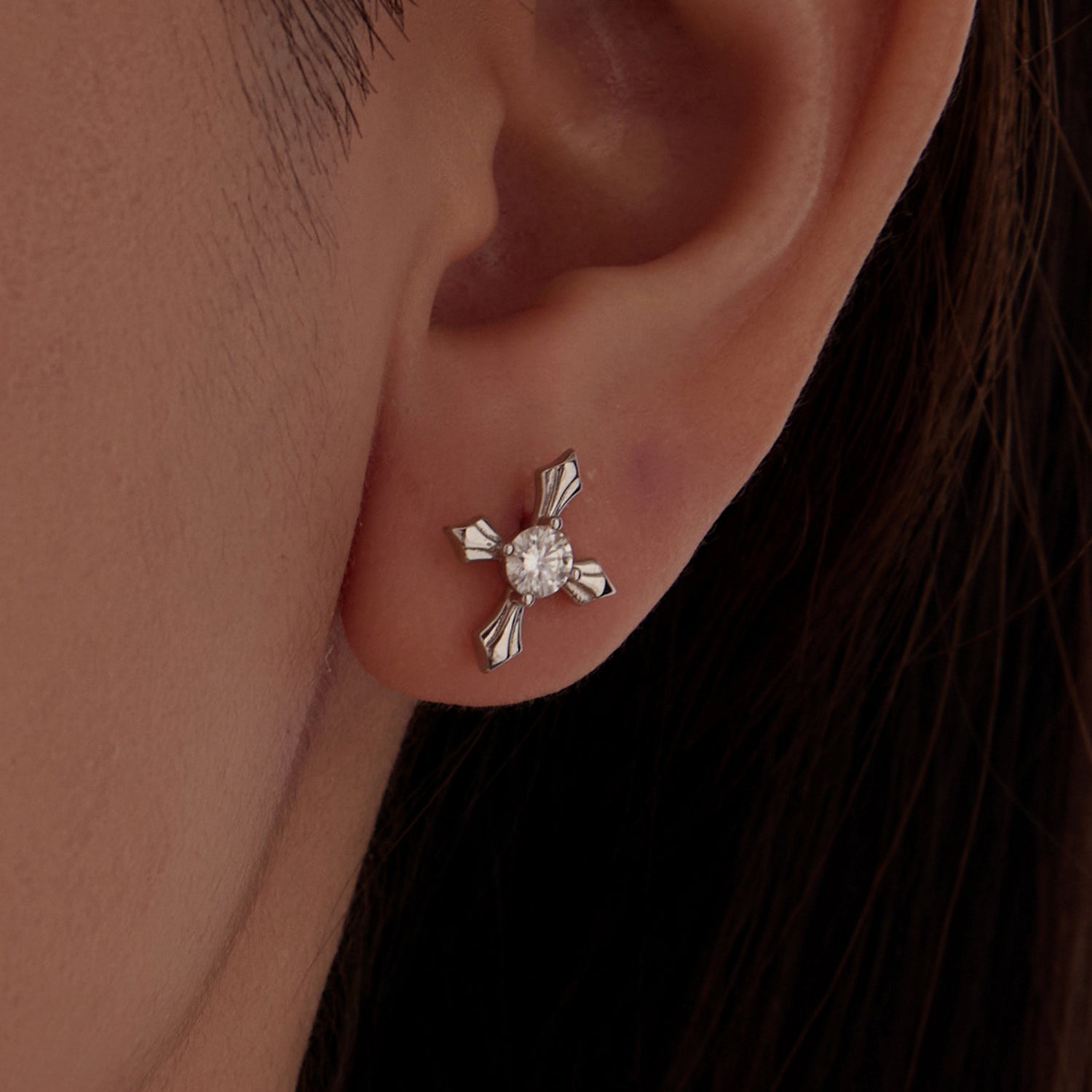 925 Sterling Silver 0.30 Carat Genuine Moissanite Earrings for Women  DestGlow