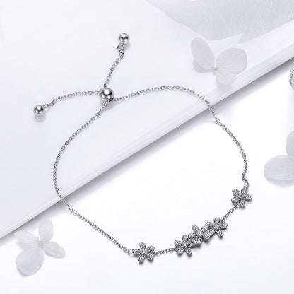 925 Sterling Silver Bracelet 22cm for Women  DestGlow