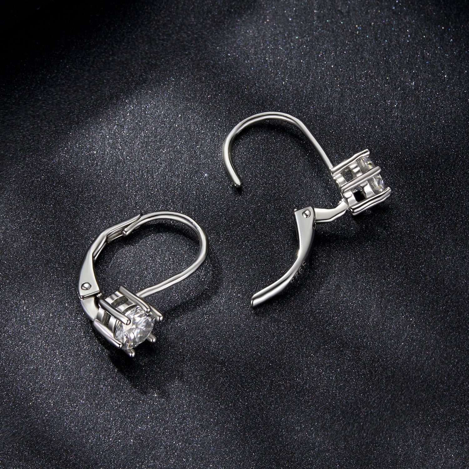 925 Sterling Silver 0.5 Carat Moissanite Earrings for Women  DestGlow
