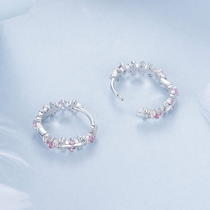 925 Sterling Silver Pavé CZ White Gold Plated Earrings for Women  DestGlow