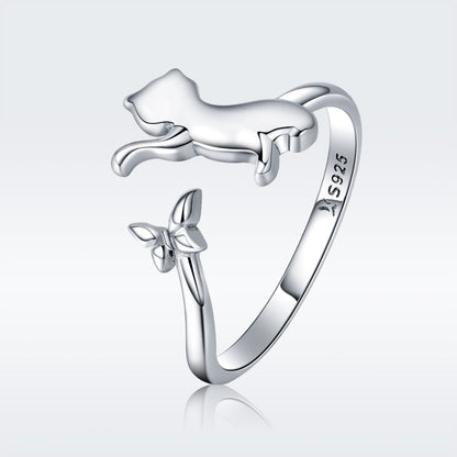 925 Sterling Silver Ring with 0.2cm Width and 1.2cm Claw Height  DestGlow