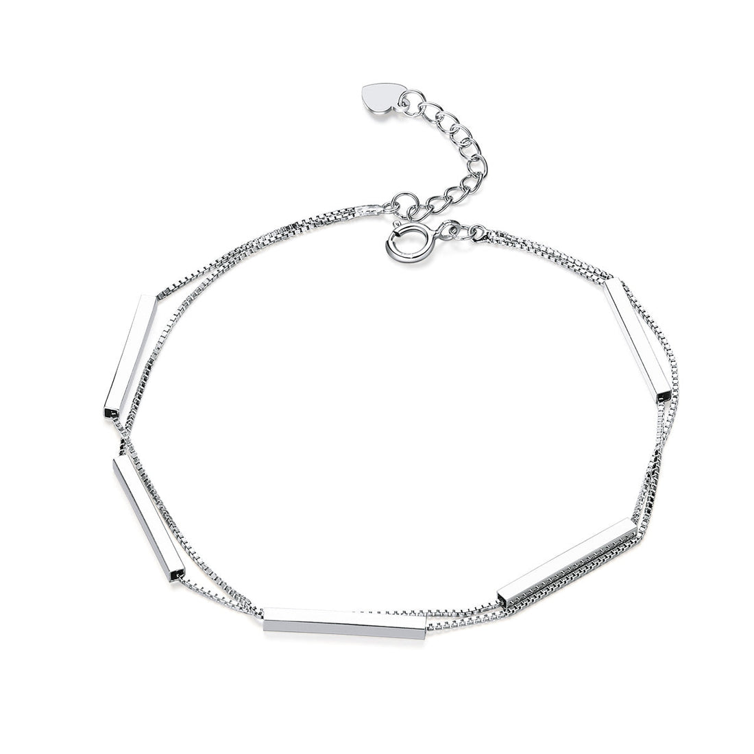925 Sterling Silver Bracelet 20cm for Women  DestGlow