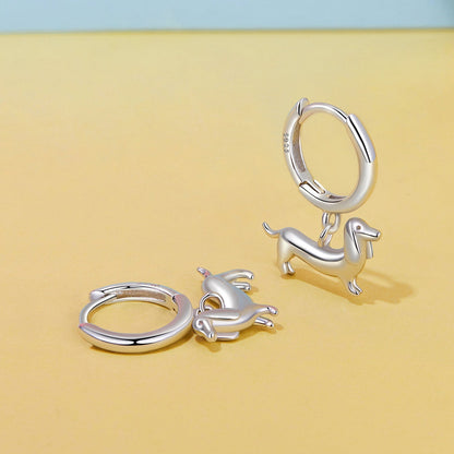 925 Sterling Silver &amp; Plated White Gold Earrings for Women