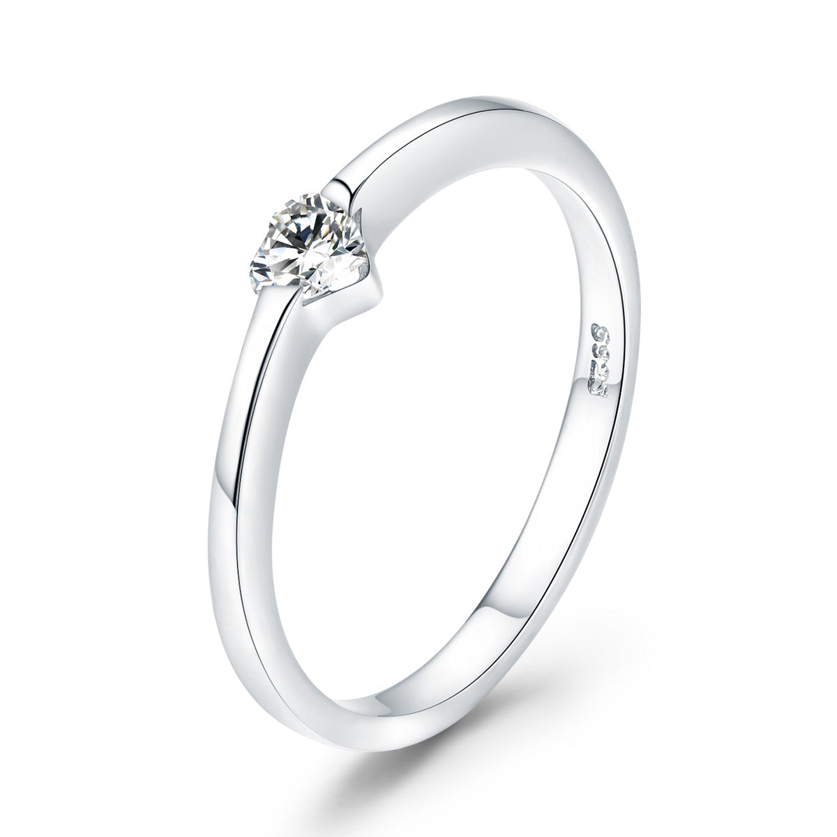925 Sterling Silver Ring for Women Size 6.0 with Pavé Setting CZ  DestGlow