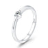 925 Sterling Silver Ring for Women Size 6.0 with Pavé Setting CZ  DestGlow