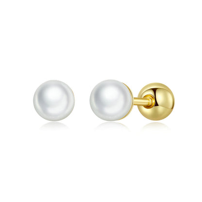 925 Sterling Silver Quality Shell Pearl Earrings for Women  DestGlow