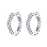 925 Sterling Silver & Plated Platinum Pavé Setting CZ Earrings  DestGlow