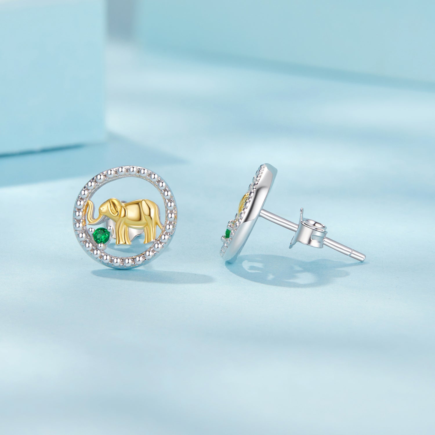 925 Sterling Silver Earrings with CZ in White Gold Plated for Women  DestGlow