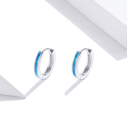 925 Sterling Silver + Platinum Translucent Opal Earrings for Women  DestGlow