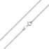 925 Sterling Silver S925+Plated Platinum Necklace 45cm for Women  DestGlow