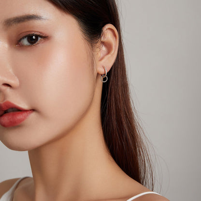 925 Sterling Silver &amp; Oxidized Silver Earrings for Women  DestGlow