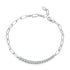 925 Sterling Silver + Moissanite White Gold 21cm Bracelet for Women  DestGlow