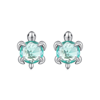 925 Sterling Silver Earrings with Transparent Glass and Oxidized Finish for Women  DestGlow