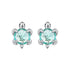 925 Sterling Silver Earrings with Transparent Glass and Oxidized Finish for Women  DestGlow