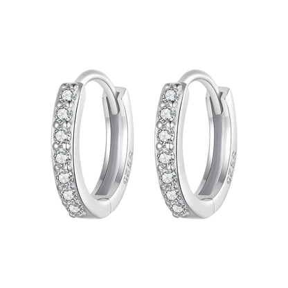 925 Sterling Silver Pavé Setting Gold Plated Earrings for Women  DestGlow