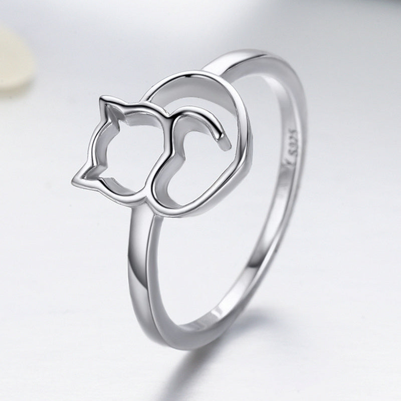 925 Sterling Silver Ring Size 5.0 with Platinum Plating for Women by Bids.com