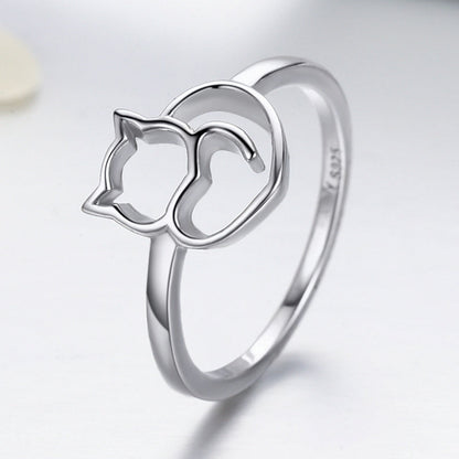 925 Sterling Silver Ring Size 5.0 with Platinum Plating for Women by Bids.com