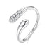 925 Sterling Silver Oxidized Pavé Setting CZ Ring  DestGlow