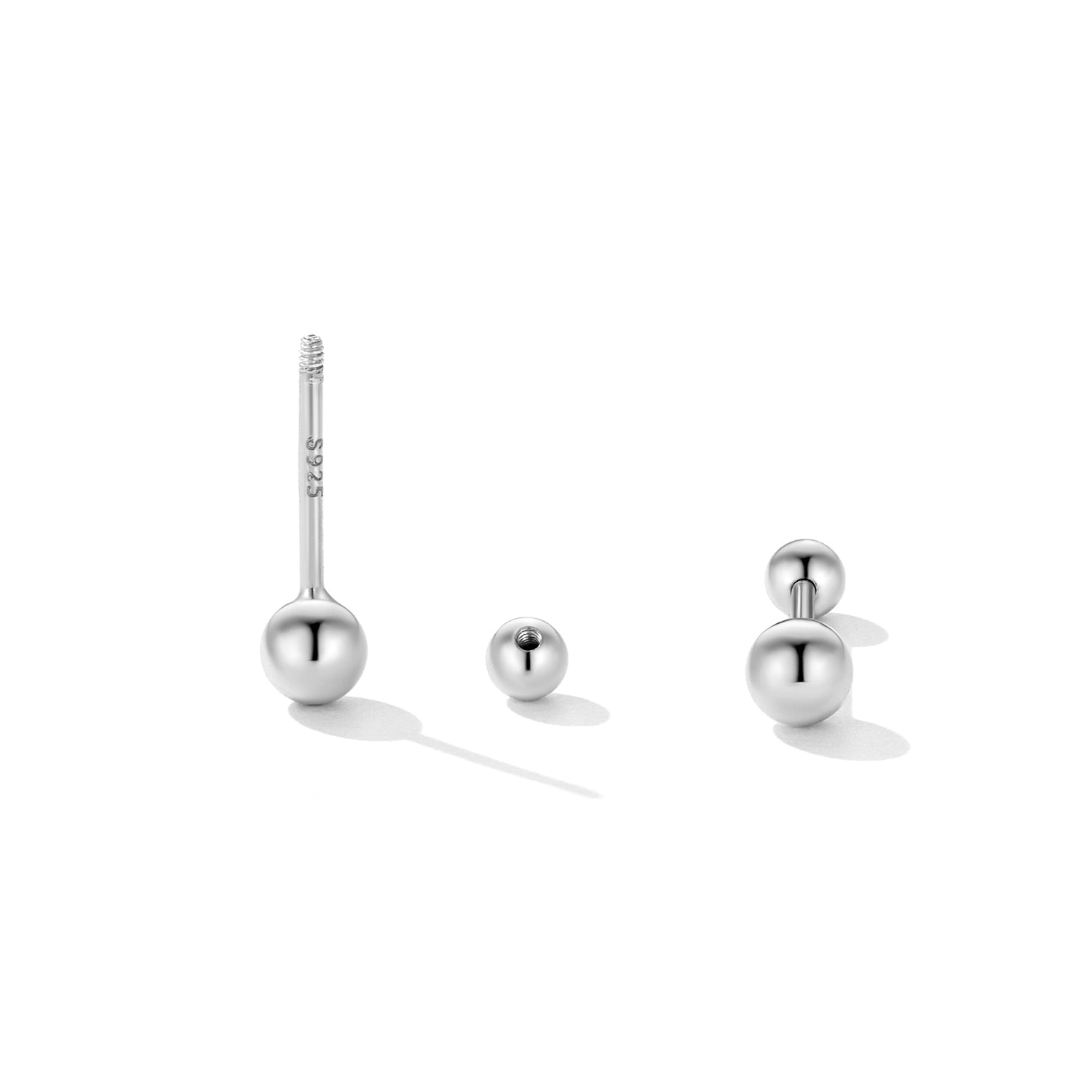 925 Sterling Silver Plated Platinum Dangle Earrings for Women  DestGlow