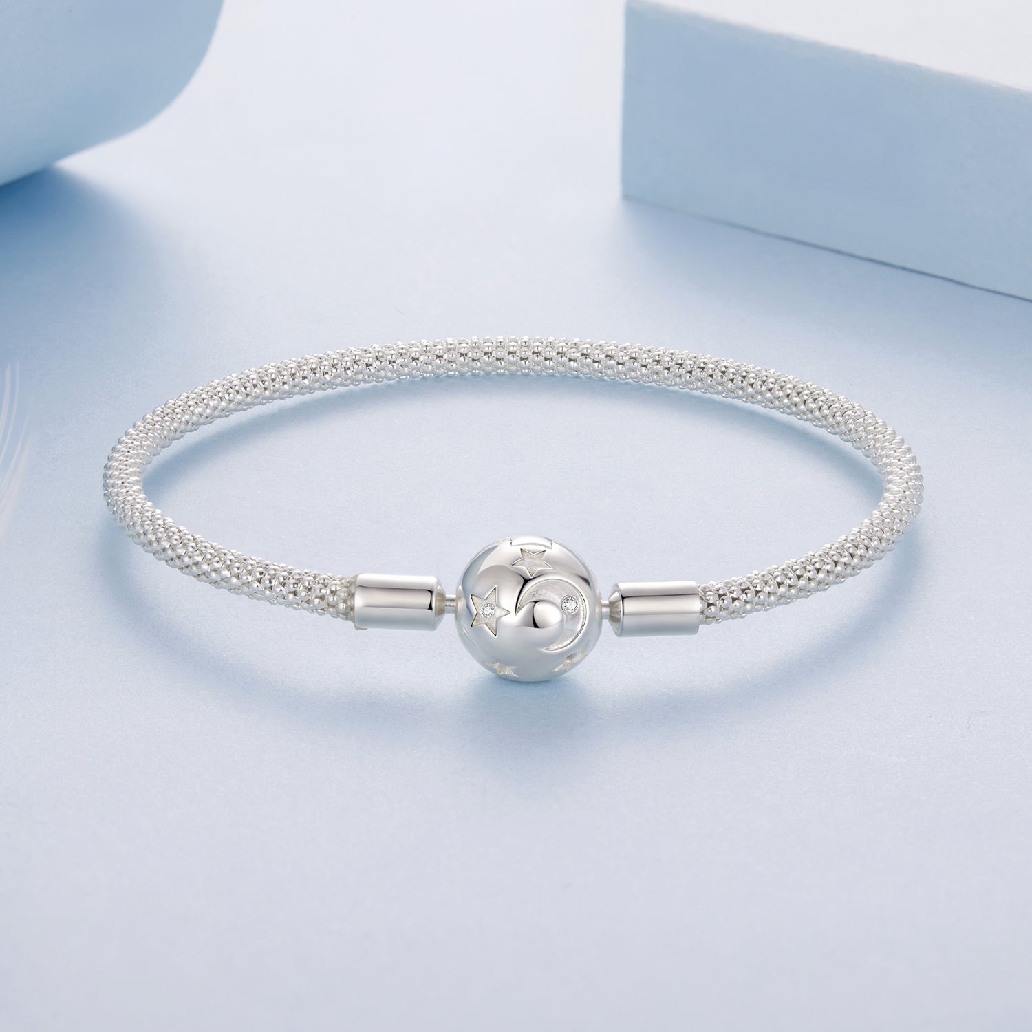 925 Sterling Silver CZ Pavé Setting Bracelet, Size 17.0 for Women  DestGlow
