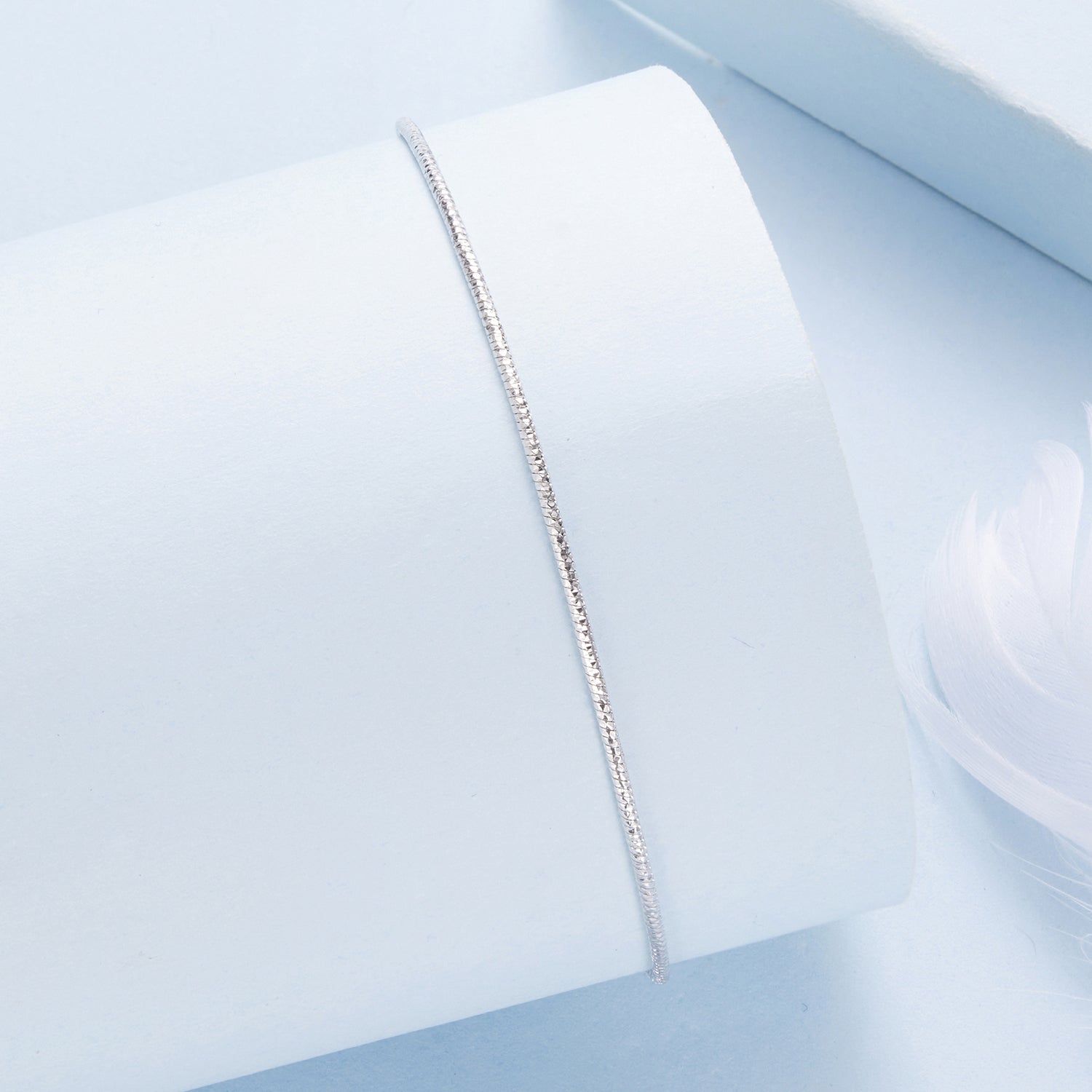 925 Sterling Silver Plated White Gold Adjustable Bracelet for Women  DestGlow