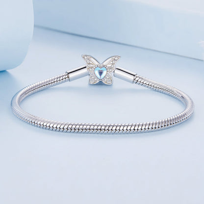 925 Sterling Silver Moonstone Bracelet 17.0 cm Pavé Setting for Women  DestGlow