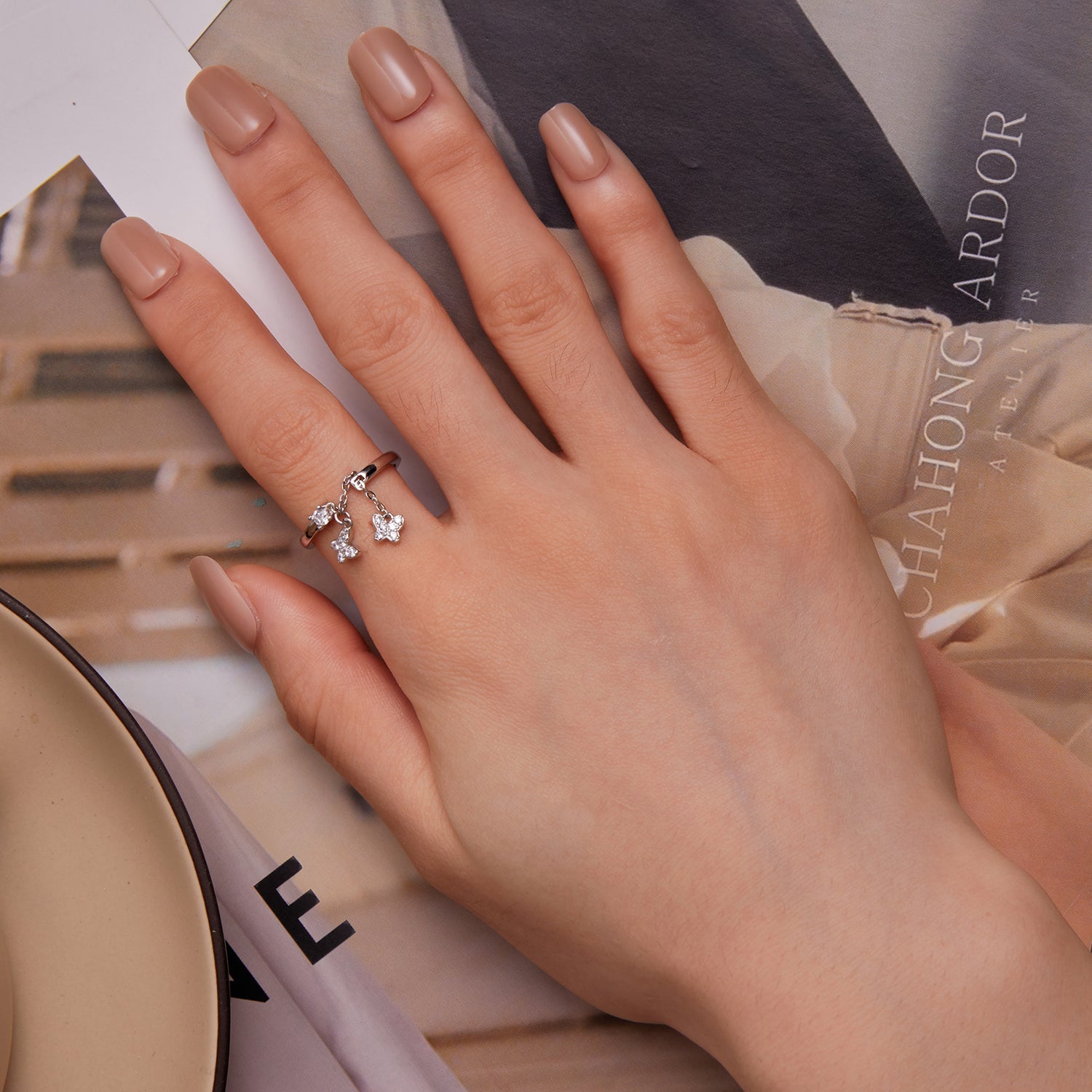925 Sterling Silver Pavé Setting CZ Ring for Women  DestGlow