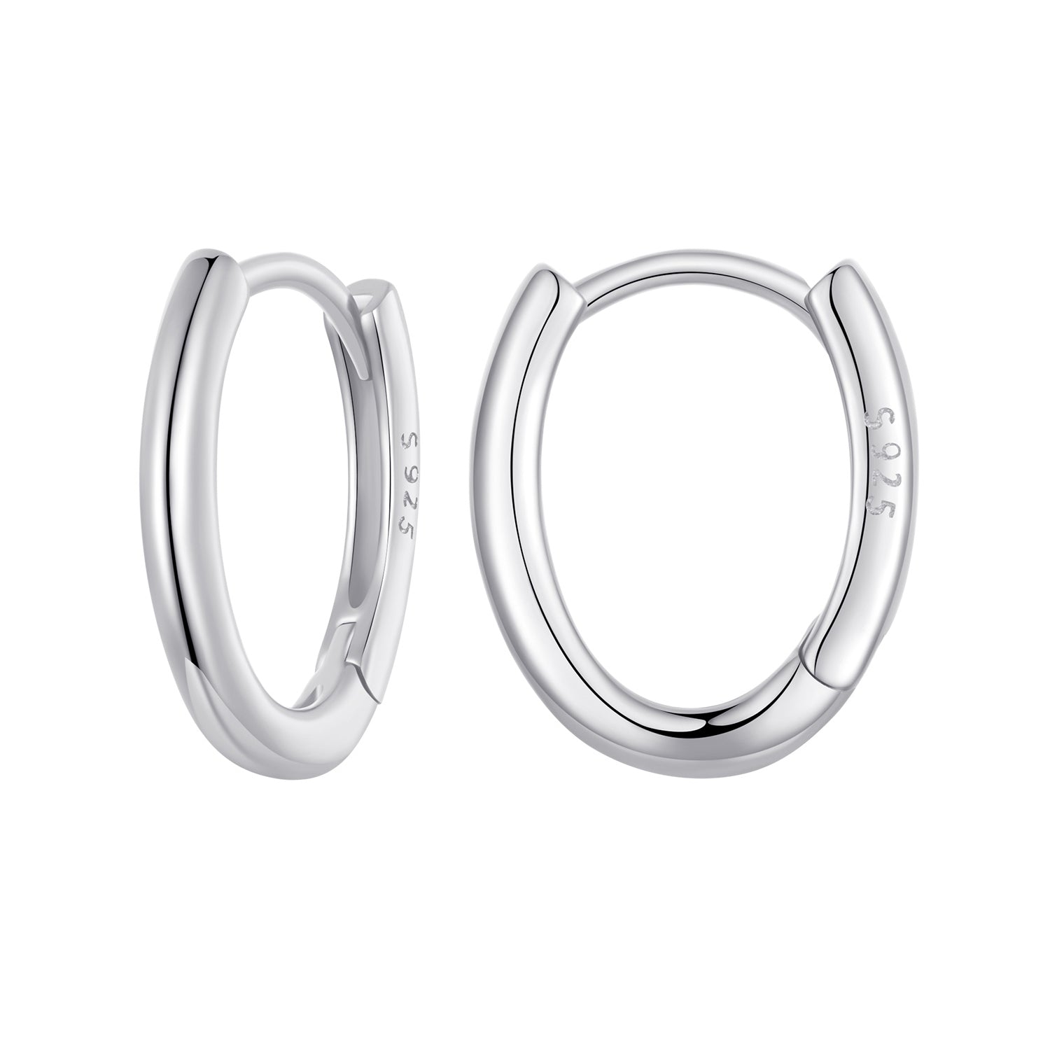 925 Sterling Silver Earrings - 14x2mm with Oxidized Finish for Women  DestGlow