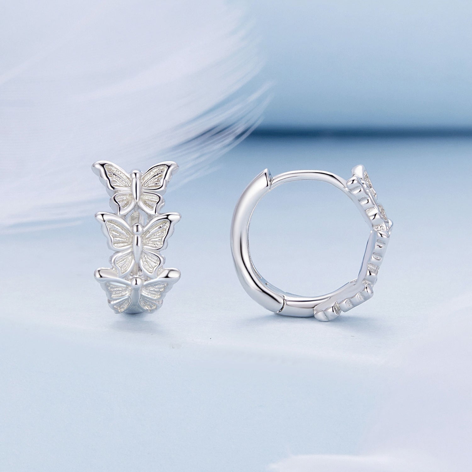 S925 Sterling Silver Earrings with Plated Platinum for Women  DestGlow