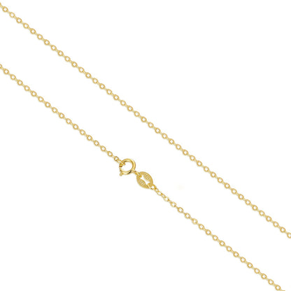 925 Sterling Silver + Plated White Gold Necklace 40cm for Women  DestGlow