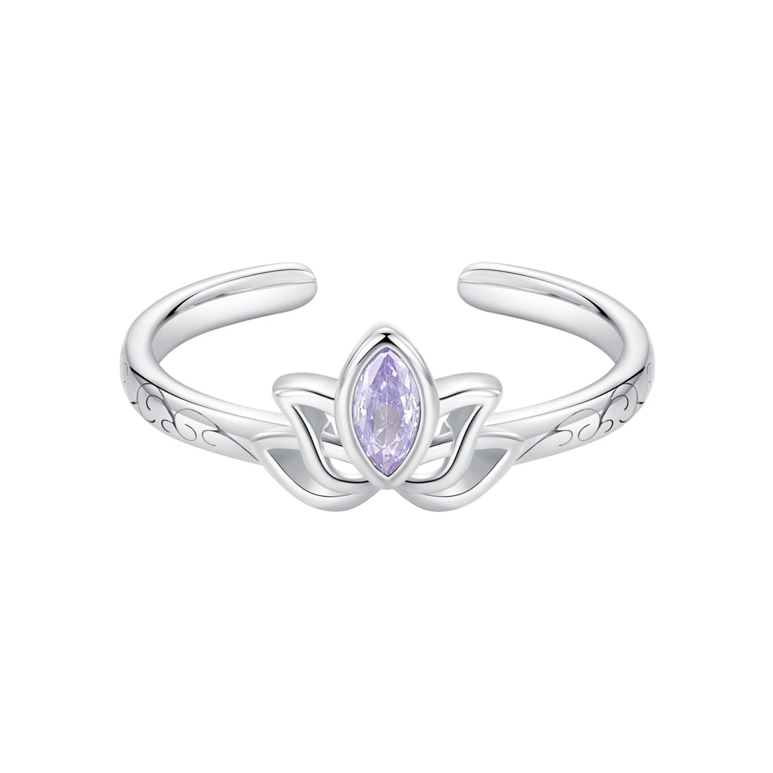 925 Sterling Silver 1.9mm Pavé Setting White Gold Plated Ring  DestGlow
