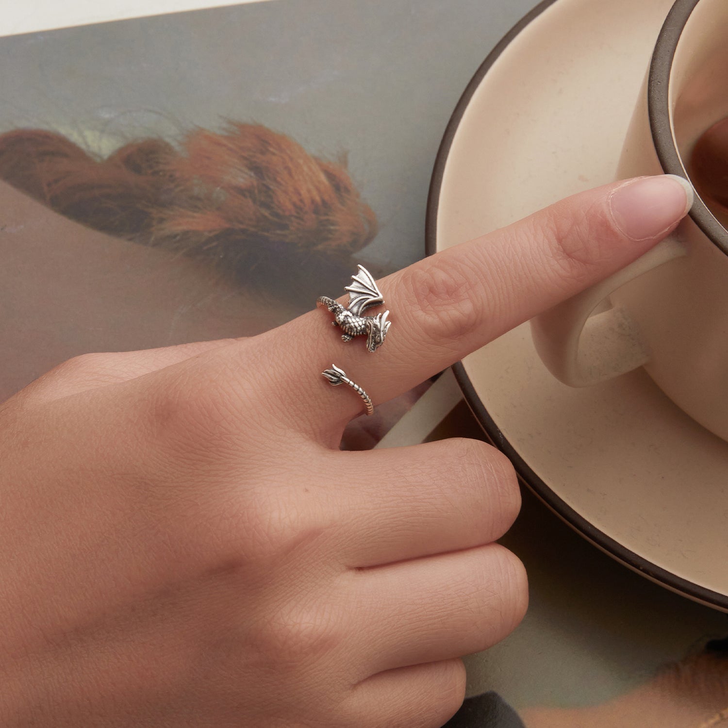 925 Sterling Silver Oxidized Rings for Women  DestGlow
