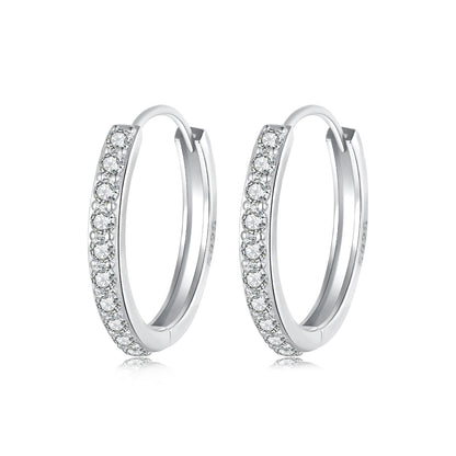 925 Sterling Silver Pavé Setting Gold Plated Earrings for Women  DestGlow