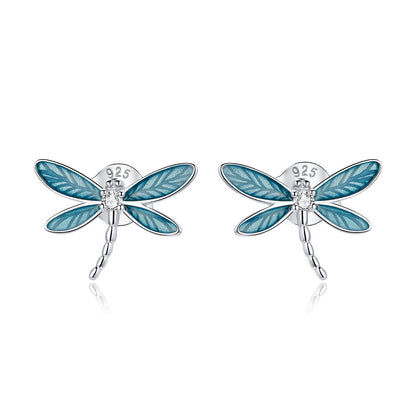 925 Sterling Silver &amp; Platinum Plated Pavé Setting CZ Earrings  DestGlow