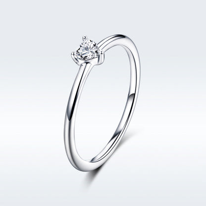 925 Sterling Silver Ring Size 6.0 with CZ and Platinum Plating for Women by Bids.com