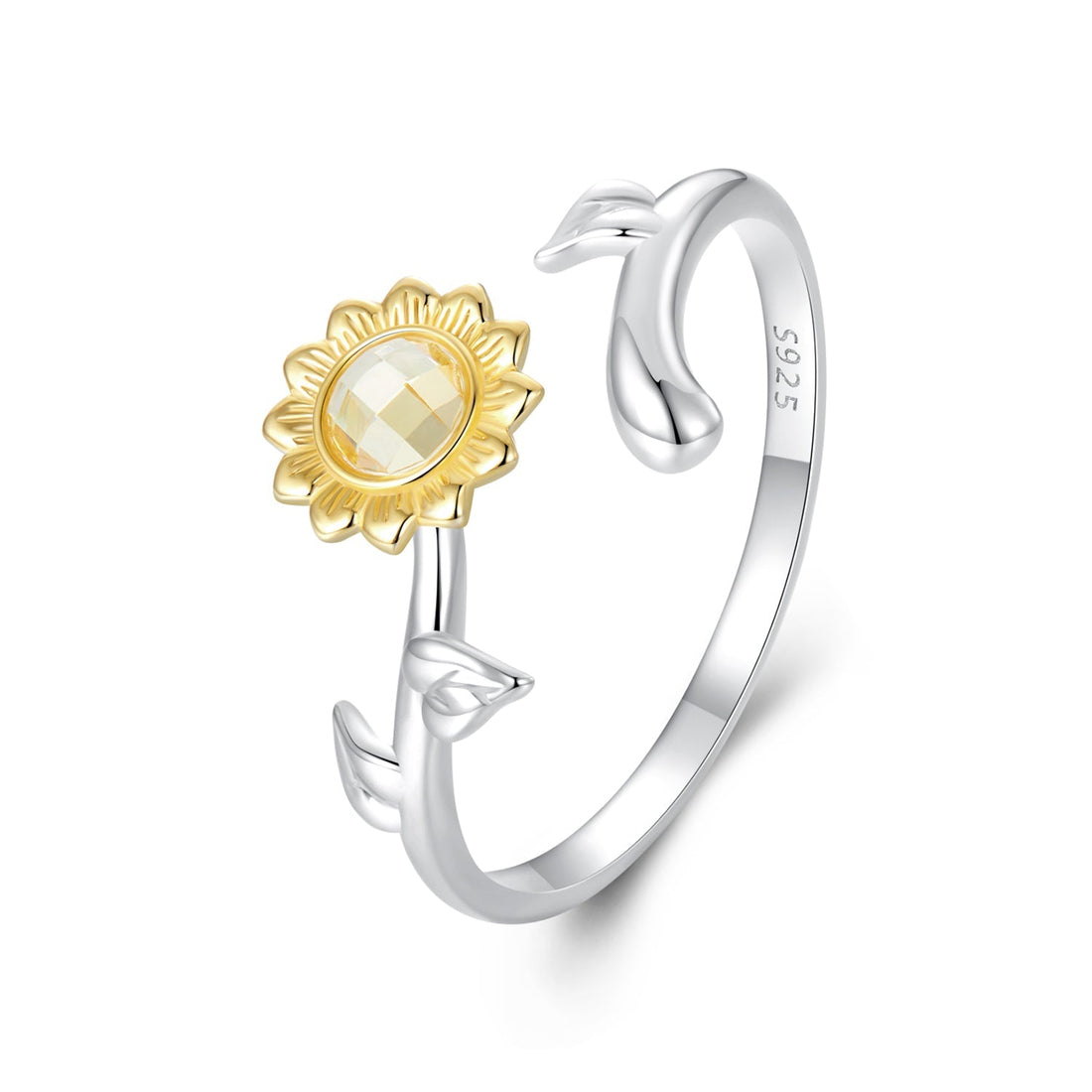 925 Sterling Silver Transparent Glass Ring 1.7mm for Women  DestGlow
