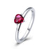 925 Sterling Silver Plated Platinum CZ Ring Size 6 for Women  DestGlow