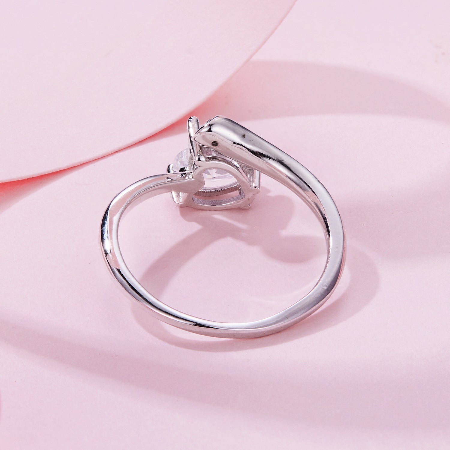 925 Sterling Silver Ring with Pavé Setting CZ, 0.6 cm Width, Style E for Women  DestGlow